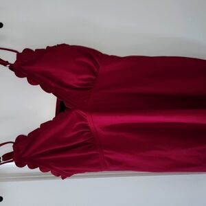 Elegant Burgundy Dress